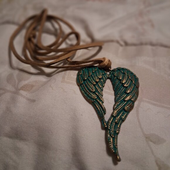 American Vintage Jewelry - LONG ANGEL WINGS NECKLACEfinal price no more discounts cant afford  anymore disc